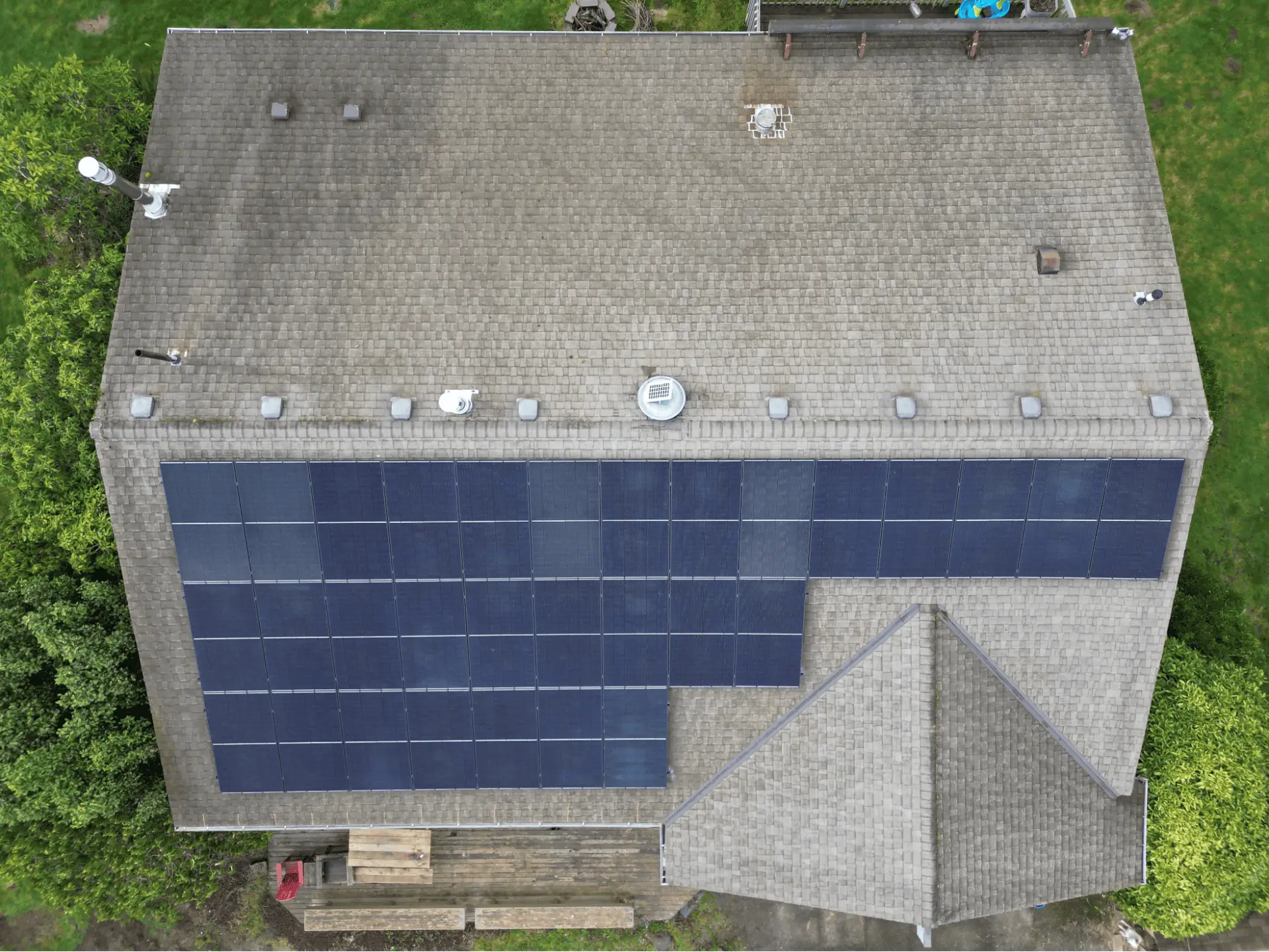 Solar and Battery Installation Farm in King County